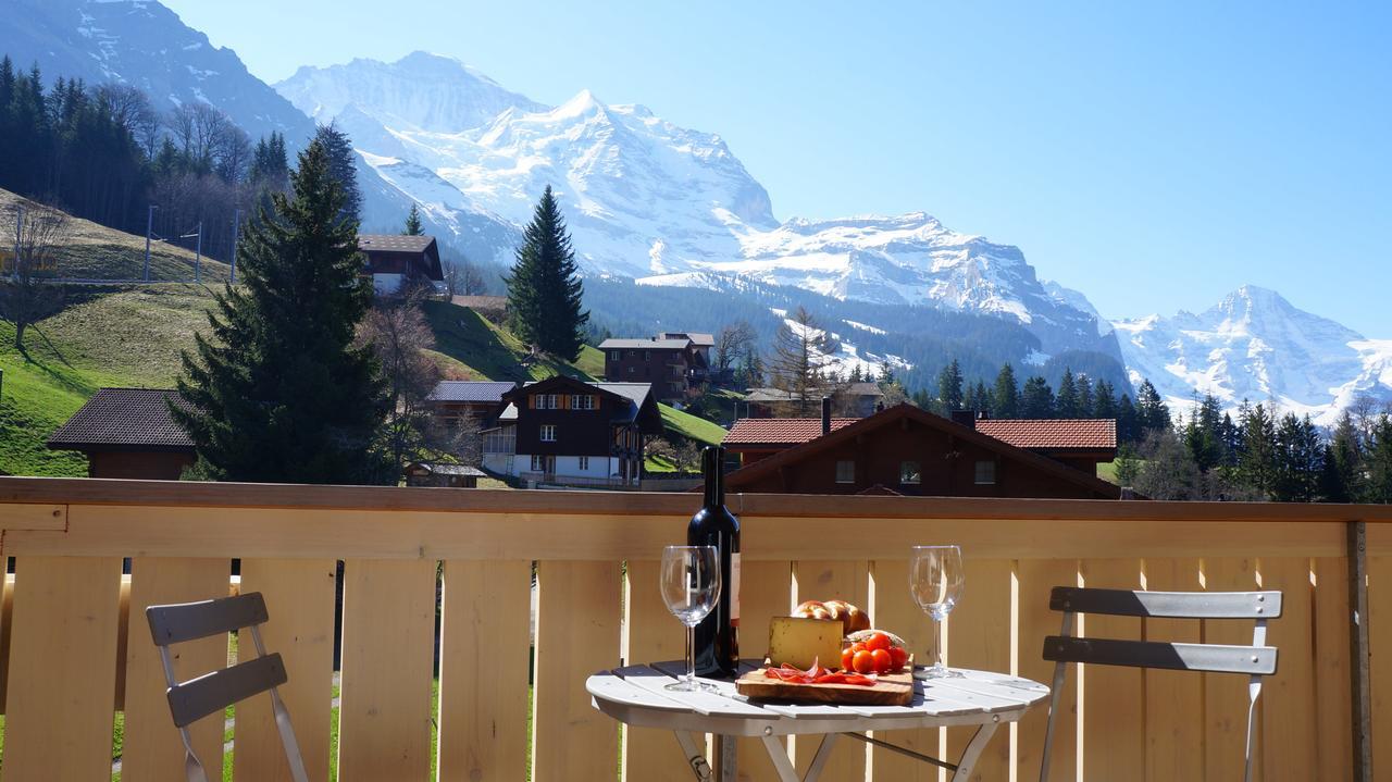 Chalet Brunner Penthouse Wengen Zewnętrze zdjęcie